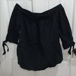 Revamped off the shoulder 1/2 sleeve shirt